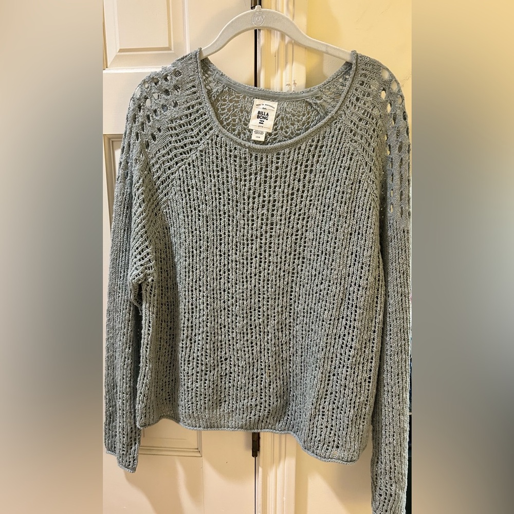 Billabong Green Crew Neck Sweater Coverup